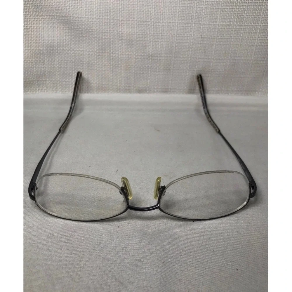 Coach Juliet 127 Slate Semi Rimless Eyeglasses Frames Rhinestone Floral Women